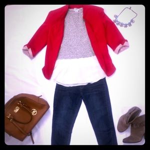 Red blazer
